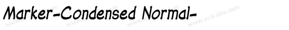 Marker-Condensed Normal字体转换